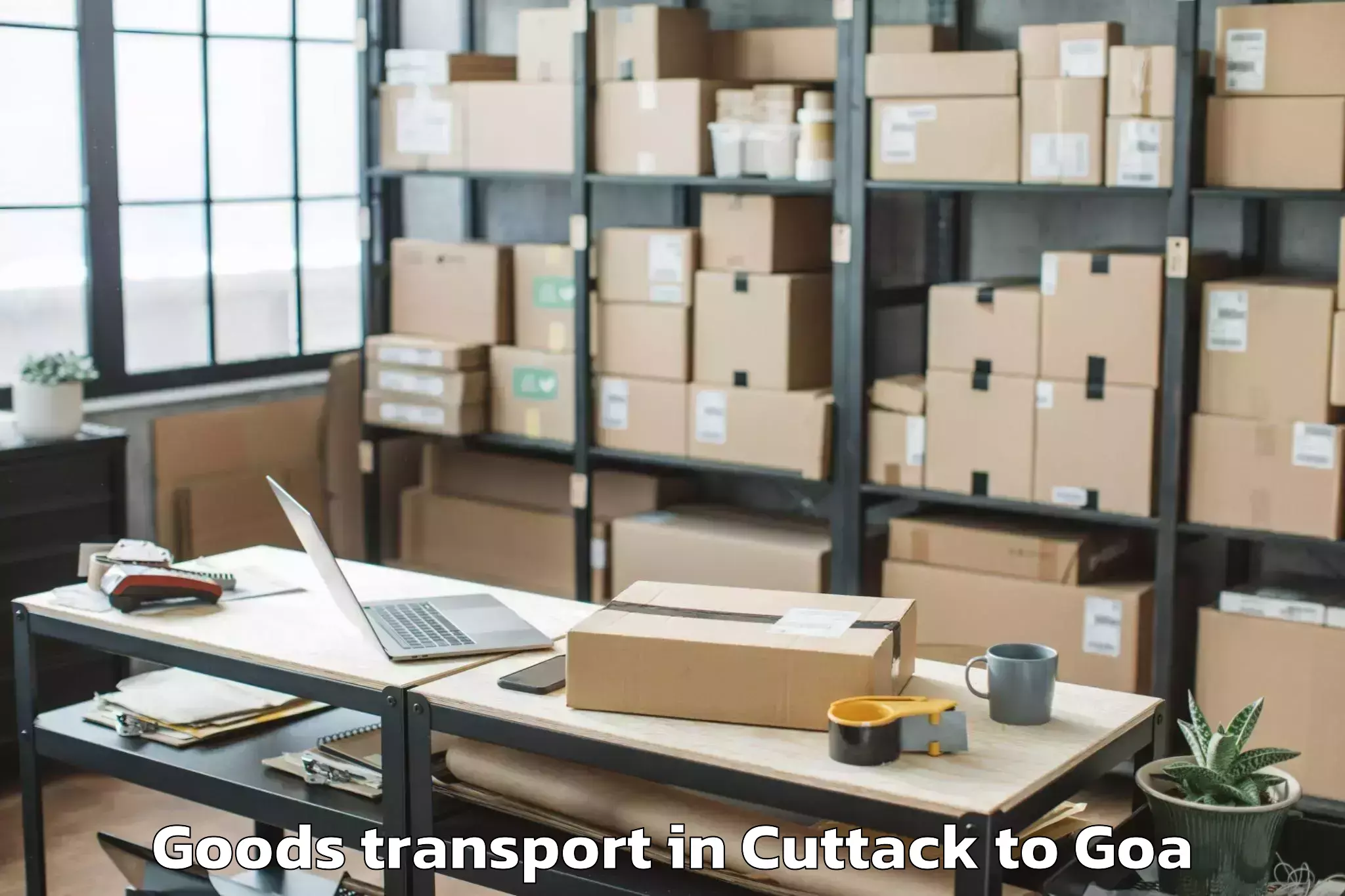 Cuttack to Aldona Goods Transport Booking